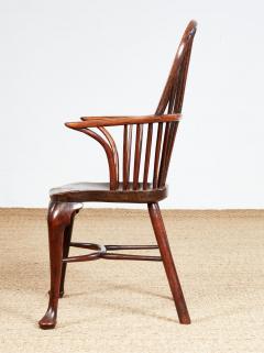 18th Century Yew Wood Cabriole Leg Windsor Chair - 3926185