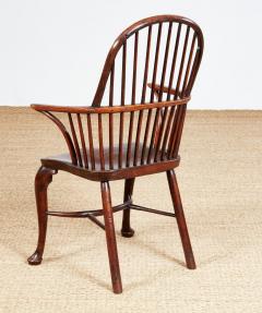 18th Century Yew Wood Cabriole Leg Windsor Chair - 3926186