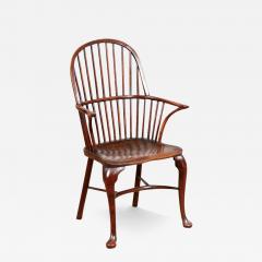 18th Century Yew Wood Cabriole Leg Windsor Chair - 3931115