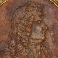 18th Century cuir bouili leather portrait of Louis XIV - 2201342