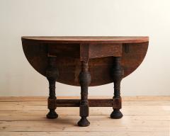 18th c Baroque Drop Leaf Table Console - 4340133