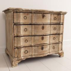 18th c Danish Arbalette Shaped Commode in Original Patina - 3122256