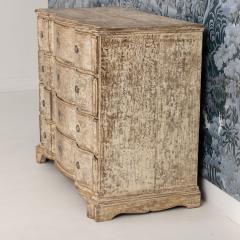 18th c Danish Baroque Arbal te Shaped Commode in Original Patina - 4690576