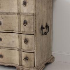 18th c Danish Oak Commode in Original Patina with Arbalette Shaped Front - 3459491