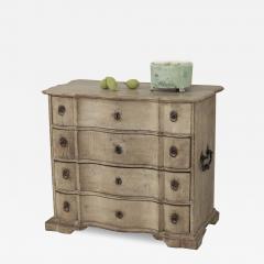 18th c Danish Oak Commode in Original Patina with Arbalette Shaped Front - 3460765