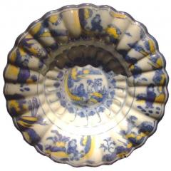 18th c Dutch Delft Lobed Sweetmeat Dish - 4785222