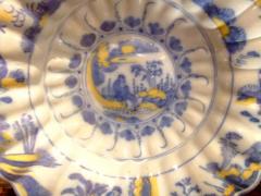 18th c Dutch Delft Lobed Sweetmeat Dish - 4785225