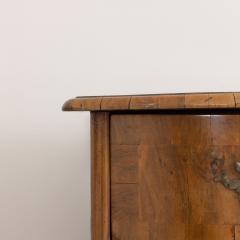 18th c Dutch Louis Philippe Period Serpentine Front Walnut Parquetry Commode - 3223950