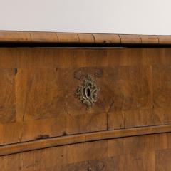 18th c Dutch Louis Philippe Period Serpentine Front Walnut Parquetry Commode - 3223953