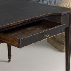 18th c Dutch Louis XVI Period Writing Desk with Original Brass Casters - 4123189