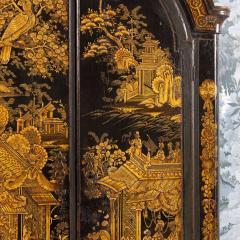 18th c English Black Lacquer and Parcel Gilt Japanned Corner Cabinet on Stand - 3988345