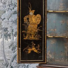 18th c English Black Lacquer and Parcel Gilt Japanned Corner Cabinet on Stand - 3988349