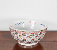 18th c English Delft Polychrome Punch Bowl - 3575017