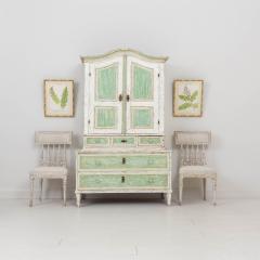 18th c European Two Part Cabinet in Original Paint - 3376844