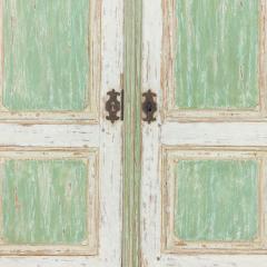 18th c European Two Part Cabinet in Original Paint - 3376847