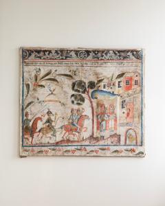 18th c Folk Art Mural Bonad  - 4339674