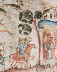 18th c Folk Art Mural Bonad  - 4339773