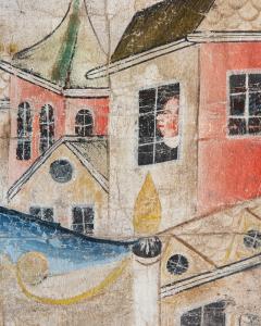 18th c Folk Art Mural Bonad  - 4339774