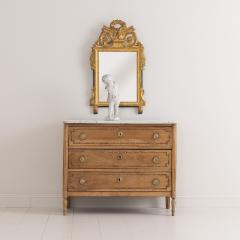 18th c French Louis XVI Parquetry Commode with Italian Carrara Marble Top - 3065851