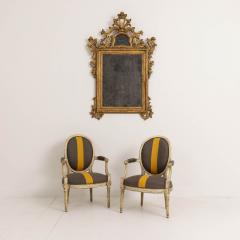 18th c French Louis XVI Period Fauteuils in Original Paint - 3692929