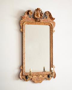 18th c George II Gilt wood mirror - 4340117