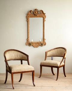 18th c George II Gilt wood mirror - 4340120