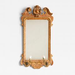 18th c George II Gilt wood mirror - 4344472