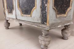 18th c Italian Baroque Style Painted Armoire Cabinet - 2763329