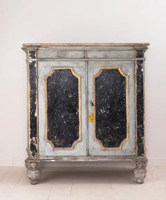 18th c Italian Baroque Style Painted Armoire Cabinet - 2763331