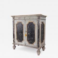 18th c Italian Baroque Style Painted Armoire Cabinet - 2766286