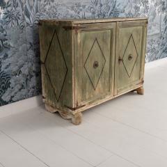 18th c Italian Buffet with Iron Details in Original Green Paint - 4496904
