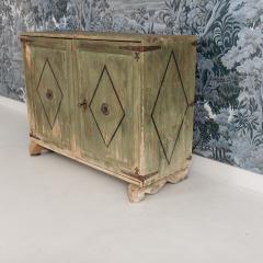 18th c Italian Buffet with Iron Details in Original Green Paint - 4496905