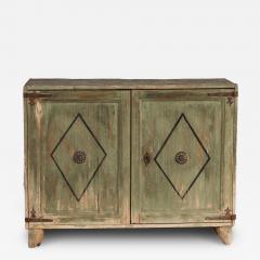 18th c Italian Buffet with Iron Details in Original Green Paint - 4497303