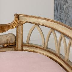 18th c Italian Neoclassical Sphinx Sofa in Original Paint and Giltwood - 4466141