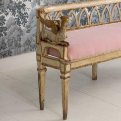 18th c Italian Neoclassical Sphinx Sofa in Original Paint and Giltwood - 4466143