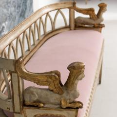 18th c Italian Neoclassical Sphinx Sofa in Original Paint and Giltwood - 4466144