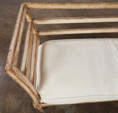 18th c Italian Settee with Damask Cushion - 4558700