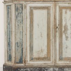 18th c Italian Tall Two Part Cabinet in Original Paint - 4045174