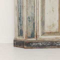 18th c Italian Tall Two Part Cabinet in Original Paint - 4045175