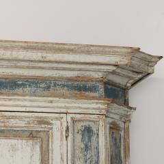 18th c Italian Tall Two Part Cabinet in Original Paint - 4045176