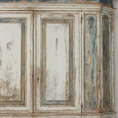 18th c Italian Tall Two Part Cabinet in Original Paint - 4045177