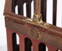18th c Mahogany Octagonal Fretwork Bucket with Brass Detailing - 4643222