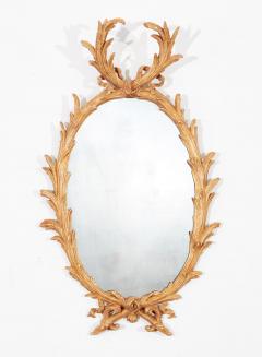 18th c Oval Giltwood Mirror - 4643140