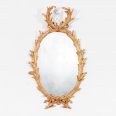 18th c Oval Giltwood Mirror - 4643142