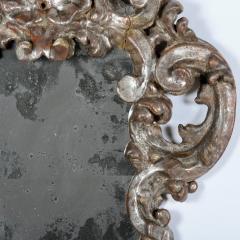 18th c Pair Italian Baroque Mirrors with Original Silver Leaf and Mirror Plates - 3508901