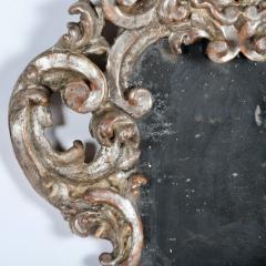 18th c Pair Italian Baroque Mirrors with Original Silver Leaf and Mirror Plates - 3508904