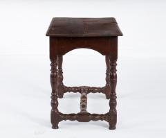 18th c Stretcher Base Oak Table - 4544412