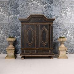 18th c Swedish Baroque Period Painted Armoire Cabinet - 4035853