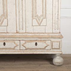 18th c Swedish Baroque Period Painted Cabinet - 2595465