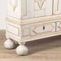 18th c Swedish Baroque Period Painted Cabinet - 2595469